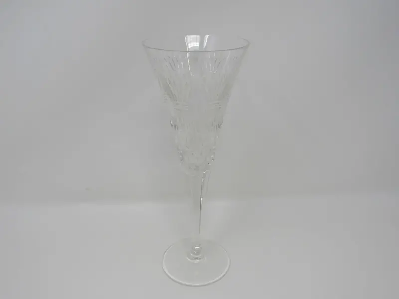 Waterford 9.25-Inch Fluted Crystal Stemmed Glass – Clear, Used 1