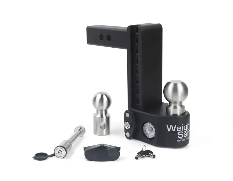 Weigh Safe Steel Adjustable Drop Hitch For Level Towing 1