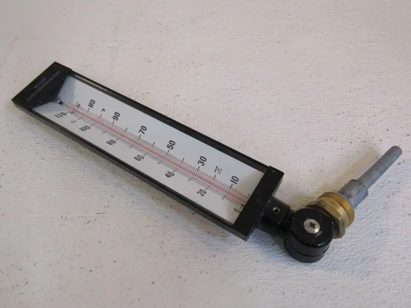 Weksler 9-Inch Adjustable-Angle Thermometer Gauge Model 61071 (Used) 1
