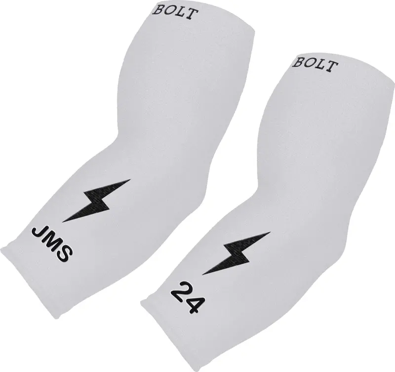 White 3/4-Length Graduated Compression Arm Sleeve – Custom Fit 1
