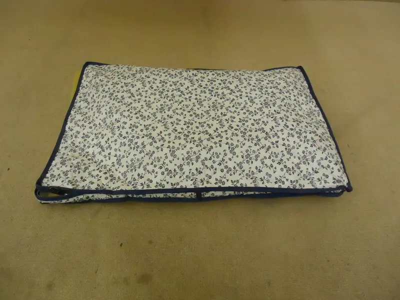 White-And-Blue Floral Plastic Dish Cover – 18X12X1 Inch Storage Case 1