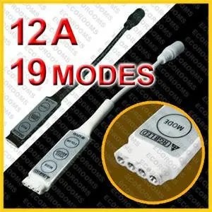 White Mini Rgb Led Strip Controller – 20 Modes, Dc Jack Included 1