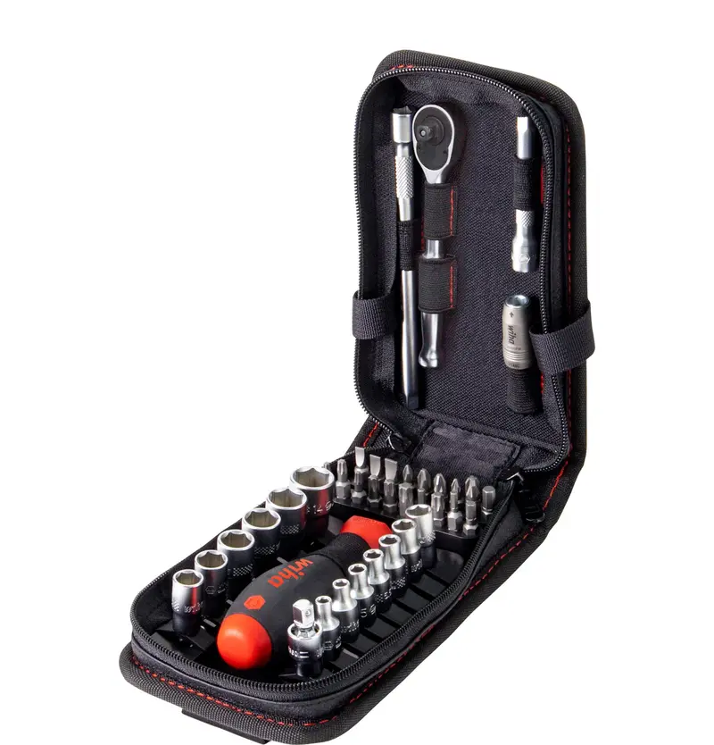 Wiha 1/4" Drive Socket And Bit Set – 39-Piece Professional Kit 1