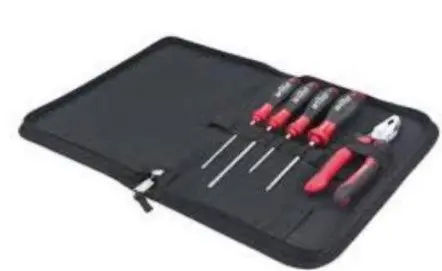 Wiha 5-Piece Screwdriver And Pliers Set With Portable Tool Case 1