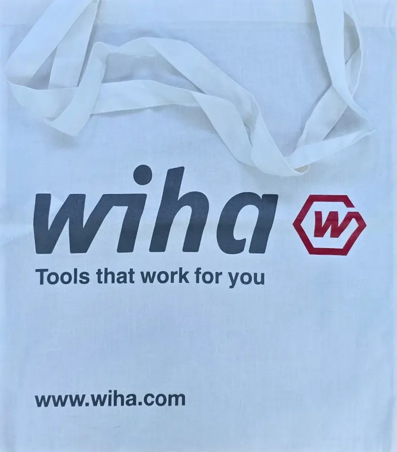 Wiha Eco-Friendly White Cotton Tote Bag (Recycled Material) 1