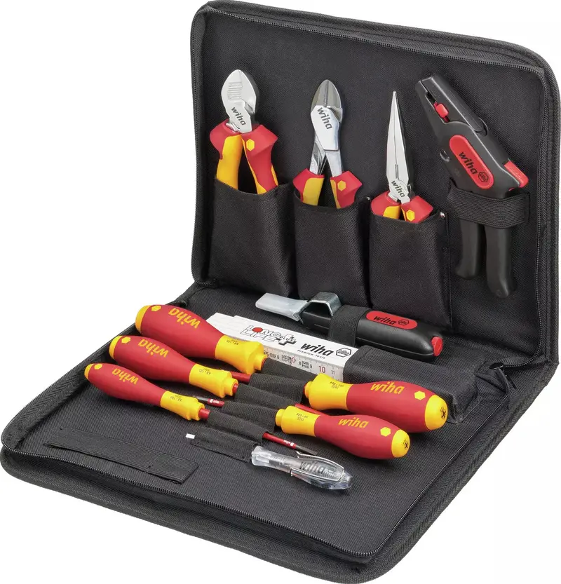 Wiha Electrician’S 13-Piece Tool Set With Pouch — Mixed Functionality 1
