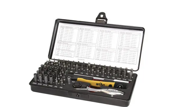 Wiha Esd-Safe Micro-Bit Set – 65-Piece Anti-Static Precision Driver Kit 1