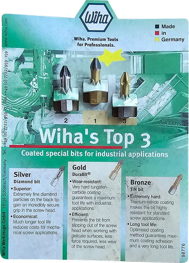 Wiha Industrial-Grade Coated Screwdriver Bit Set – Top 3 Special Applications 1