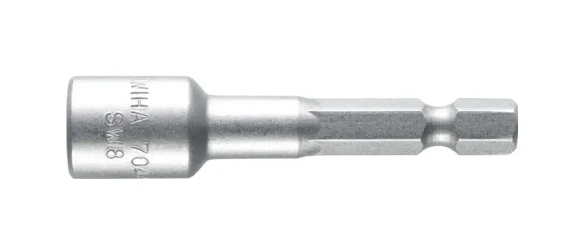 Wiha Magnetic Nut Runner Bit – E6.3 Shank, 6Mm Hex Drive 1