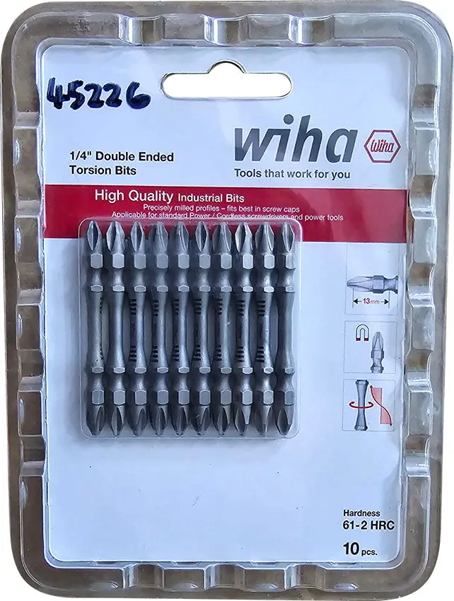 Wiha Ph2 Torsion Bit Set – 65 Mm Dual-Tip Driver 1