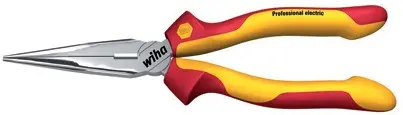 Wiha Professional Electric Needle-Nose Pliers With Cutting Edge – 160 Mm (6.5 In) 1