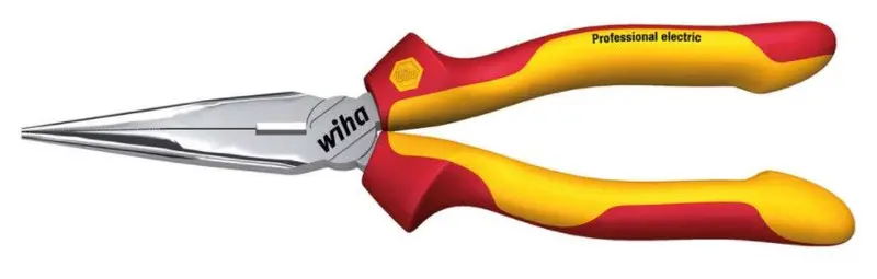 Wiha Professional Electrician’S Needle-Nose Pliers With Cutting Edge – 8" (200 Mm) 1