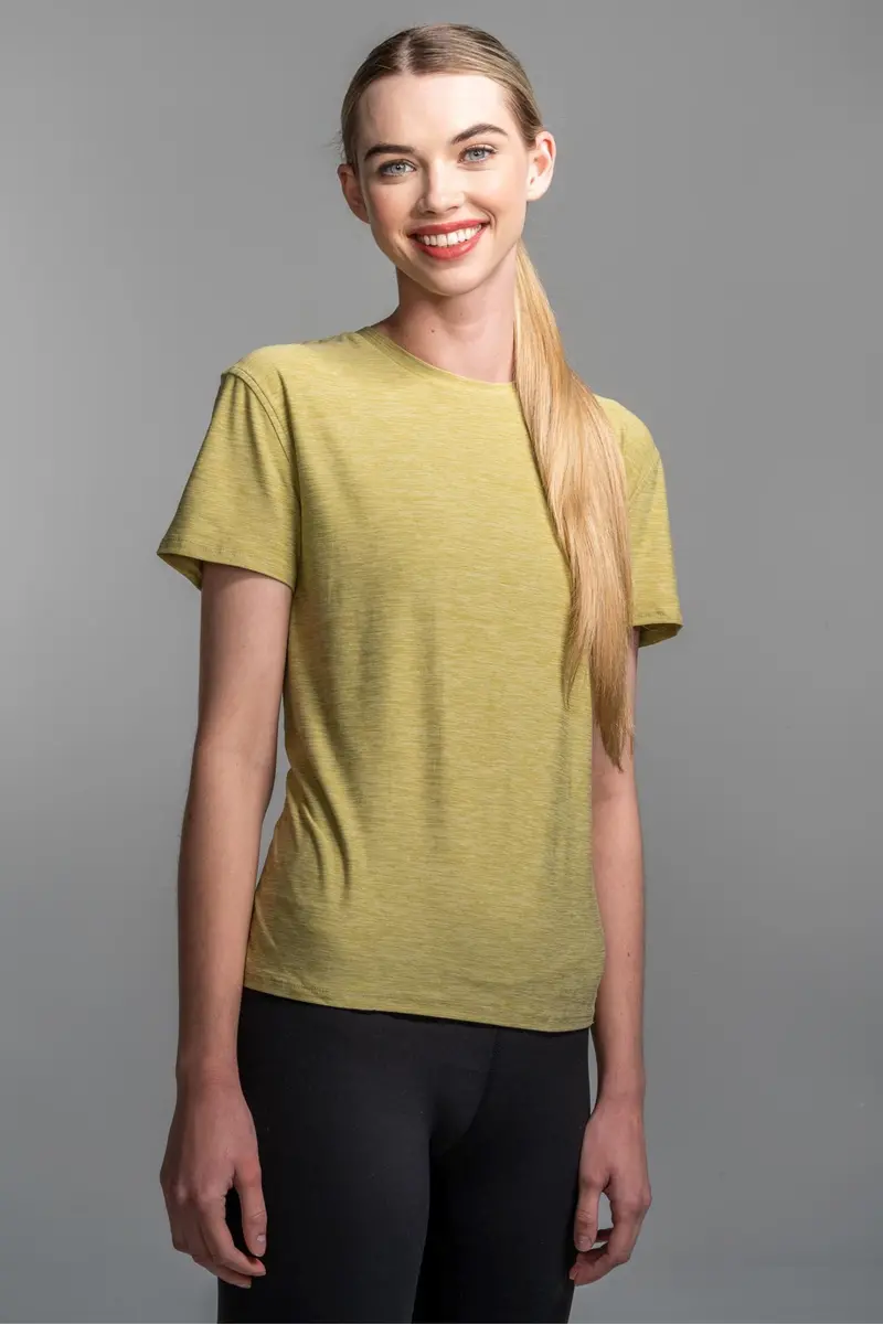 Women’S Leek Green Supersoft Short Sleeve Shirt 1