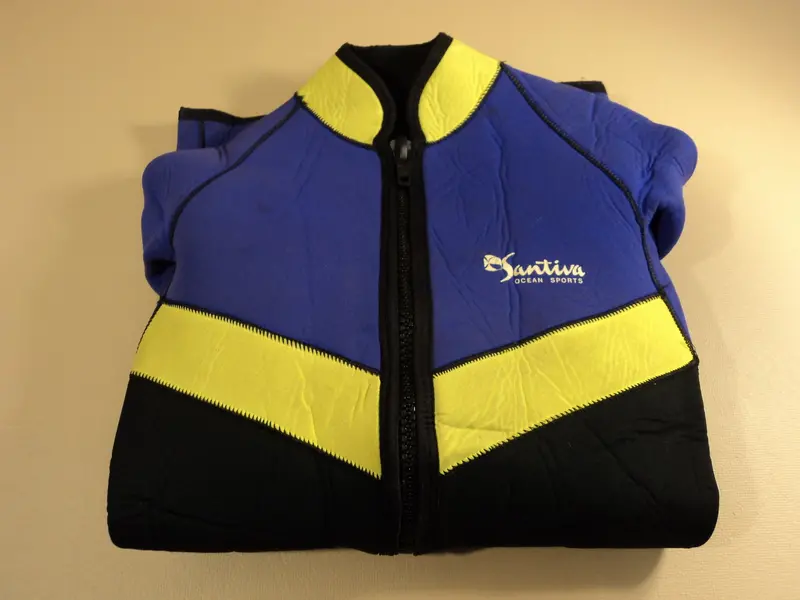 Women’S Suntiva Wetsuit – Medium Fit, Black/Purple/Yellow Nylon Blend, Water Sports Ready 1