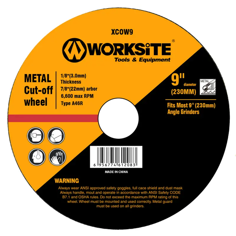 Worksite 230Mm Abrasive Grinding Wheel For Angle Grinders (Xcow9) 1