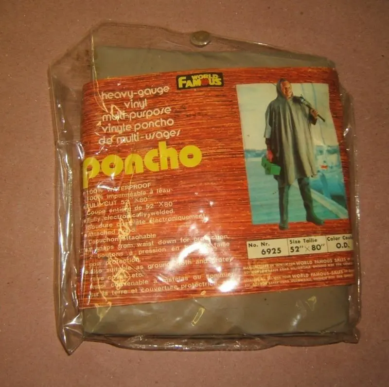World Famous Heavy-Duty Vinyl Poncho (52" × 80") – Waterproof Multipurpose Outdoor Cover – Brand New 1