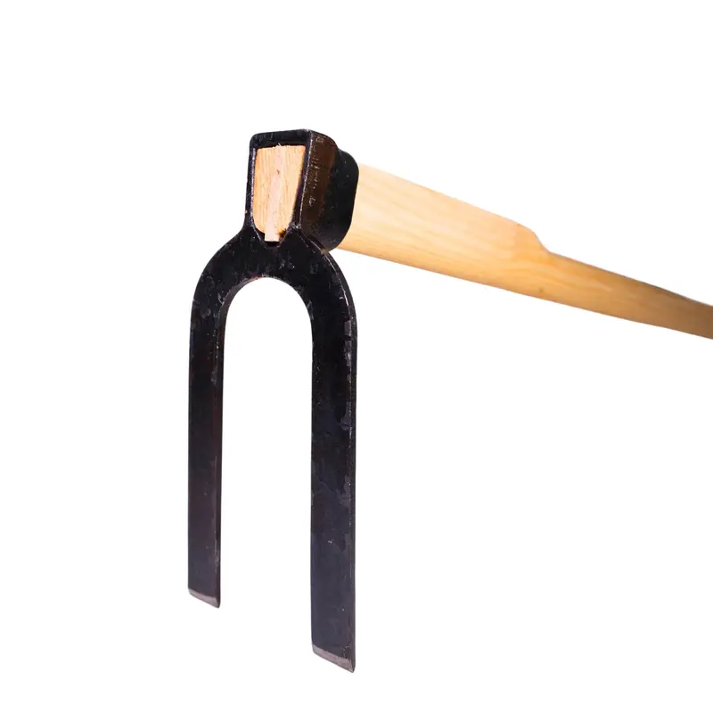 Württembergischer Karst Hoe – 2-Tine Flat-Edge Variant For Smoothing And Light Tilling 1