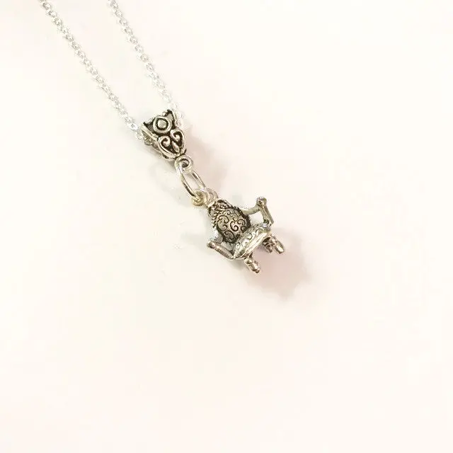 'You On Your Throne' Inspirational Charm Necklace 1
