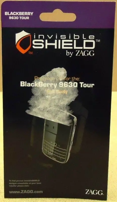 Zagg Invisibleshield Full-Body Shield For Blackberry Tour 9630 – Scratch-Resistant Coating – New 1