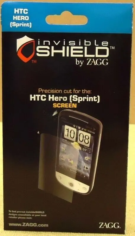 Zagg Invisibleshield Screen Protector For Htc Hero (Sprint) – Full-Screen Coverage – Unopened 1