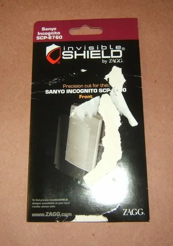 Zagg Invisibleshield Screen Protector For Sanyo Incognito Scp-6760 – Front Panel Coverage – Brand New 1