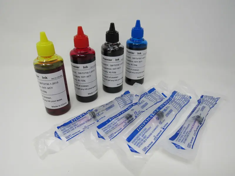 Zelan Premier Printer Ink Refill Kit – Set Of 4 Multicolor Cartridges, 5 Ml Each (100 Ml Total), Compatible With Qb T2730 Printers, Brand New 1