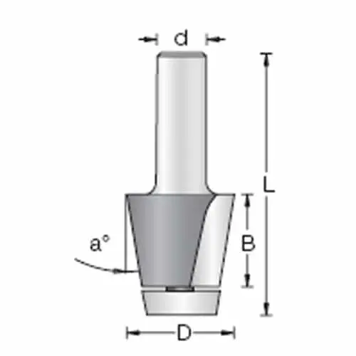 Amana Bevel-Cut Bowl Router Bit – 1/2-Inch Shank For 874-S Models 1