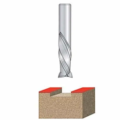 Amana Solid Carbide Mortising Router Bit – 1/2" Diameter, Precision Cutting Edge 1