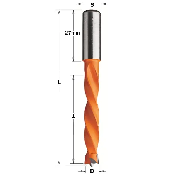 Cmt 12×50×85 Mm Right-Hand Dowel Drill Bit (373.120.11) 1