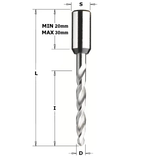 Cmt 314.040.21 Solid Carbide Dowel Drill Bit – 4Mm Diameter, For Alignment Jigs & Fixtures 1