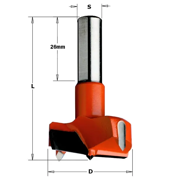 Cmt 317.190.11 19Mm Hinge Boring Bit For Cabinet Installation 1