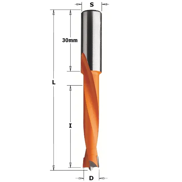 Cmt Dowel Drill Bit – Left-Handed, 5Mm X 44Mm X 77Mm 1