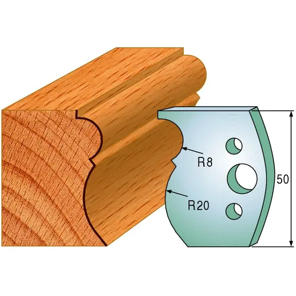 Cmt Shaper Profile Knives – Pair Of Custom-Cut Profiled Cutters 1