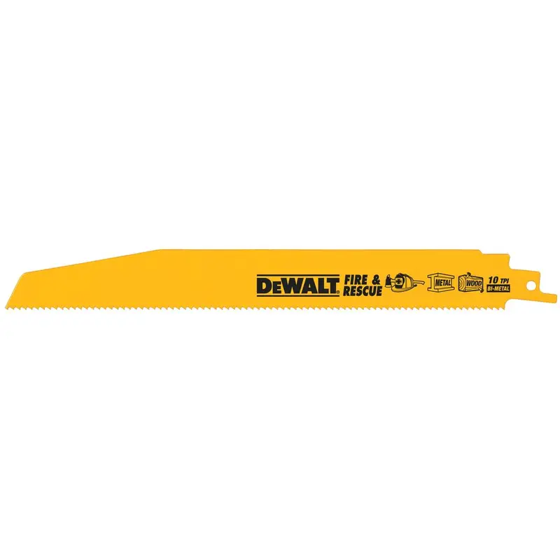 Dewalt Dw4864 Reciprocating Saw Blades — 6-Inch Length, 10 Tpi, Bi-Metal, 5-Pack 1