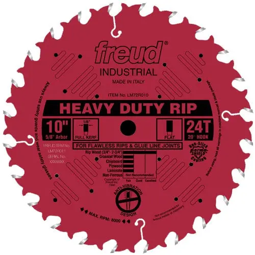 Freud 12-Inch Heavy-Duty Rip Saw Blade For Table Saws 1
