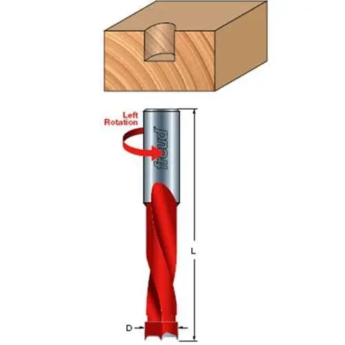 Freud Brad Point Drill Bit – 1/4" Diameter For Precise Wood Drilling 1