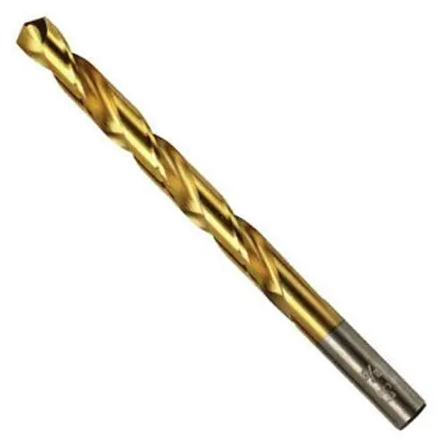 Irwin 63926 Titanium-Nitride Drill Bit — 13/32-Inch Jobber Length, Enhanced Durability 1