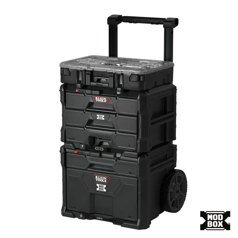 Klein Modbox™ Blackout Modular Tool Organizer – 3-Piece Kit 1