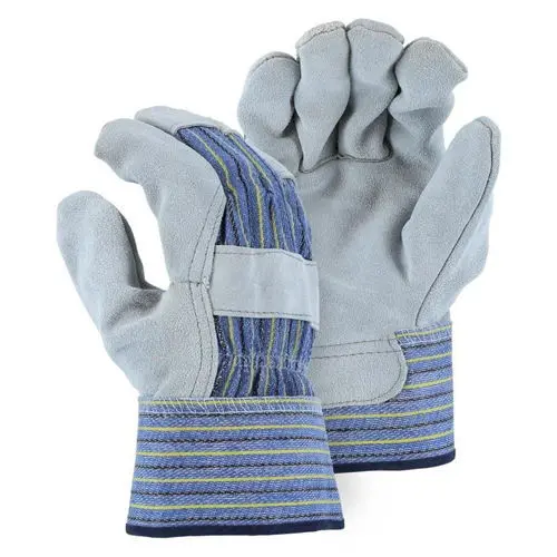 Majestic Side-Split Cowhide Leather Work Gloves (Model 1501A) 1