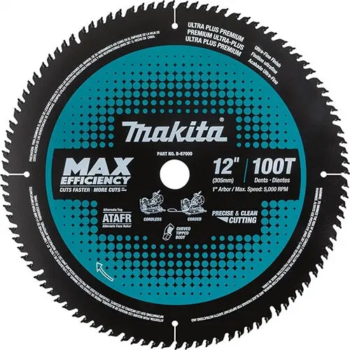 Makita B-67000 12" Carbide-Tipped Miter Saw Blade – 100 Tooth 1