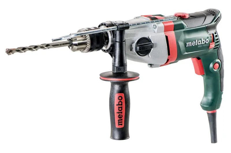 Metabo Sbev 1000-2 2.5-Inch Hammer Drill – 9-Amp Motor, Dual-Speed (0–1000 / 0–2800 Rpm), Includes Metabox 145L Case 1
