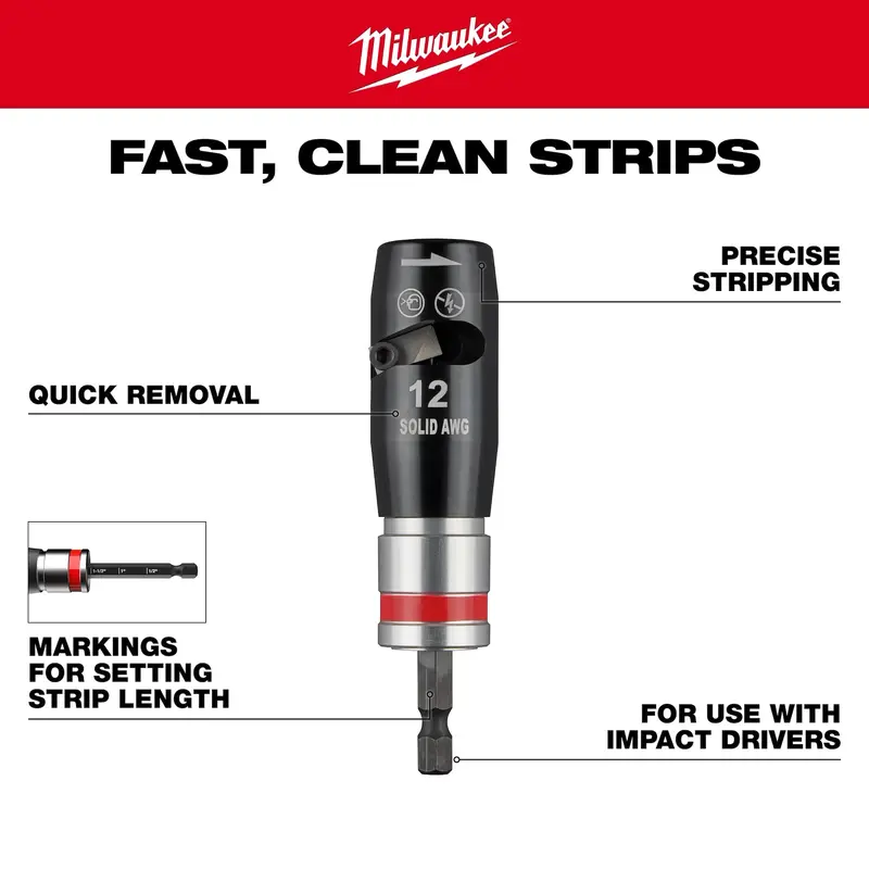 Milwaukee 48-32-6405 Two-Piece Solid-Core Wire Stripper Kit 1