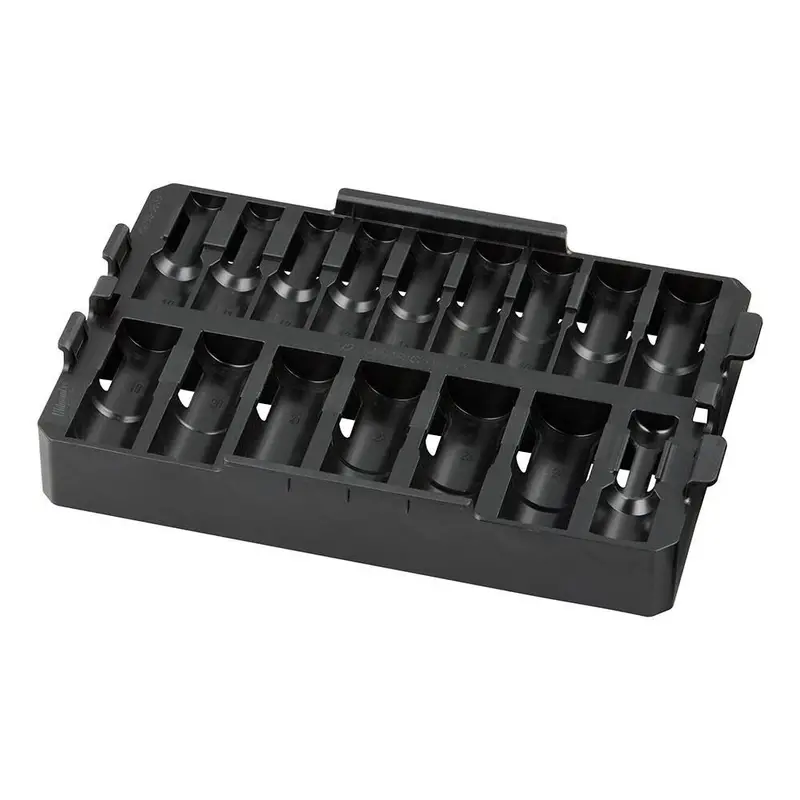 Milwaukee 49-66-6833 1/2-Inch Drive Impact Socket Set – 16-Piece Metric Tray Only 1