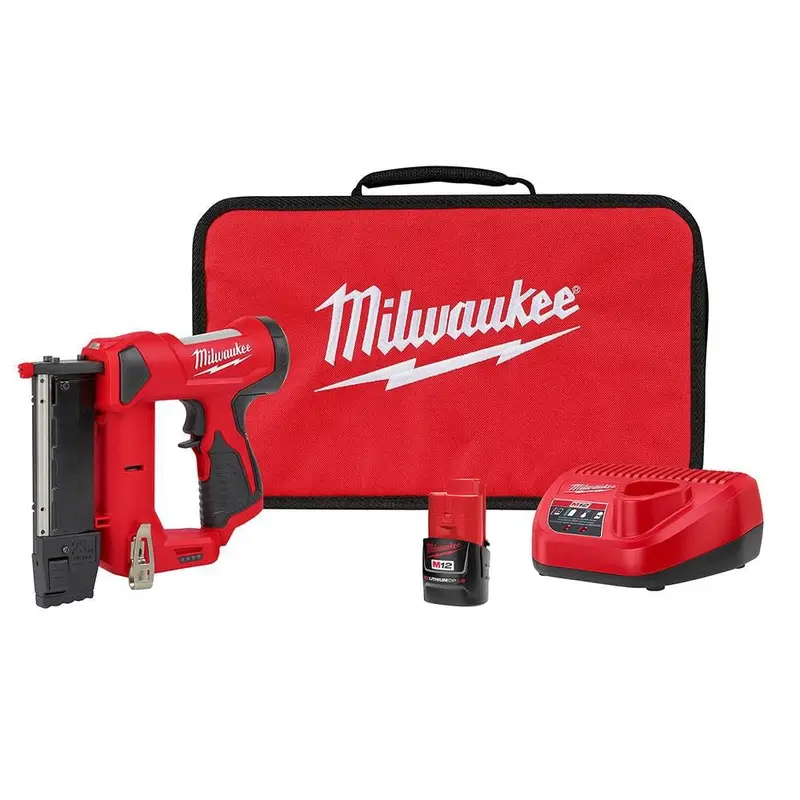 Milwaukee M12 23-Gauge Pin Nailer Kit – Cordless System 1