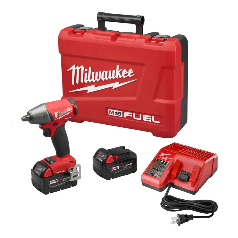 Milwaukee M18 Fuel 1/2-Inch Impact Wrench With One-Key – Friction Ring Anvil Kit Included 1