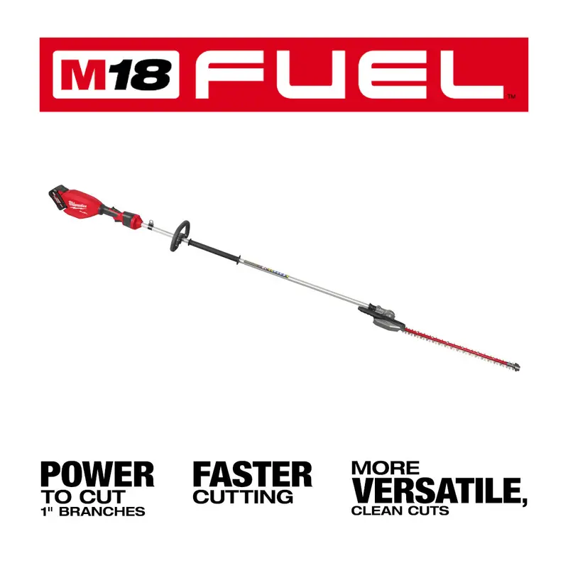 Milwaukee M18 Fuel Extended-Pole Articulating Hedge Trimmer – Cordless Kit 1