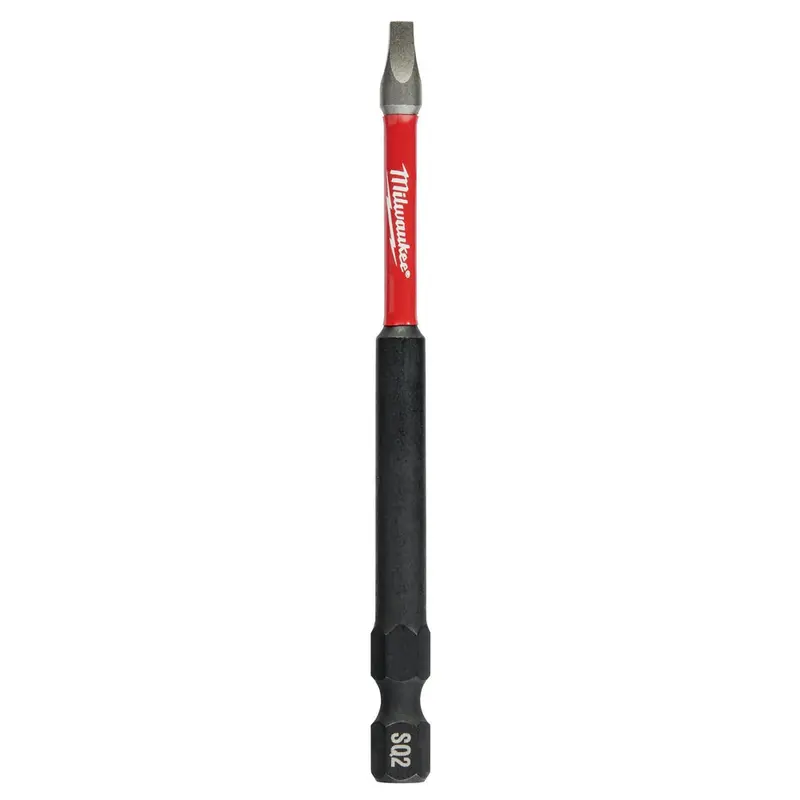 Milwaukee Shockwave Impact Square Recess Power Bits – #2, 3-1/2", 25-Piece Pack (48-32-4195) 1