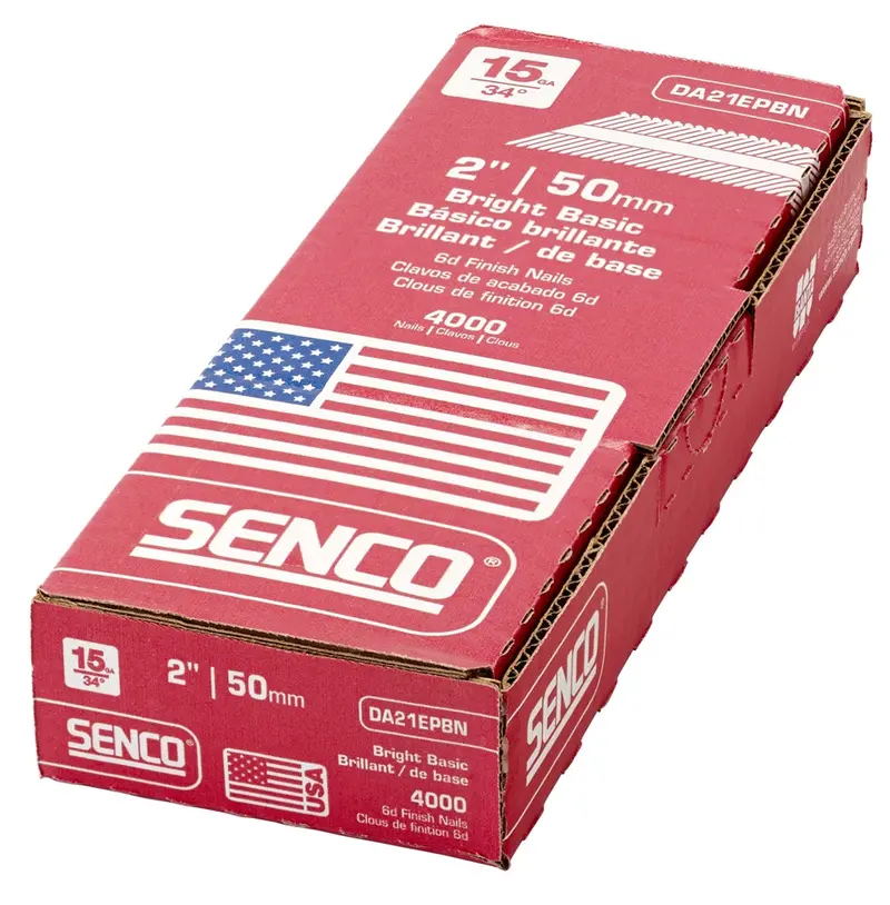 Senco Da21Epbn 15-Gauge X 2-Inch Bright Finish Nails – Box Of 1,000 1