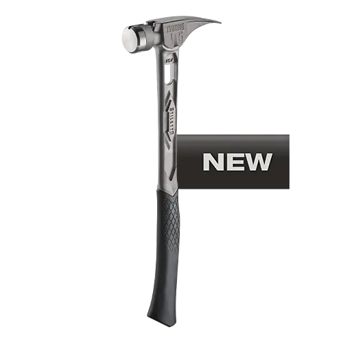 Stiletto Tibone 15-Ounce Framing Hammer – Titanium Head, Smooth/Curved Face 1
