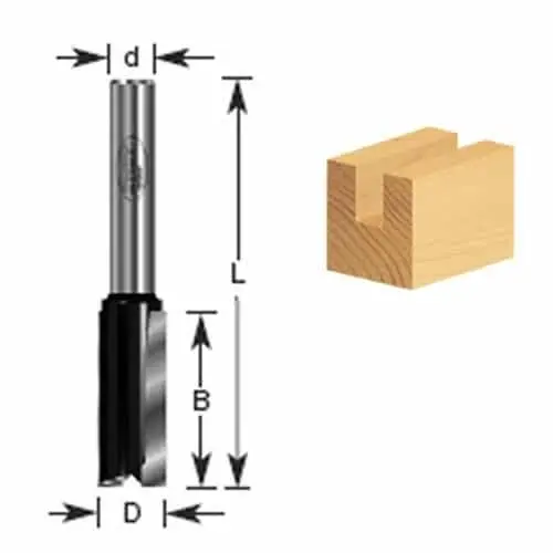 Timberline 1/2-Inch Diameter, 1/4-Shank Flush-Trim Router Bit 1